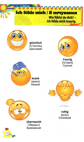 Словник у малюнках. Deutsch. Німецька для дітей