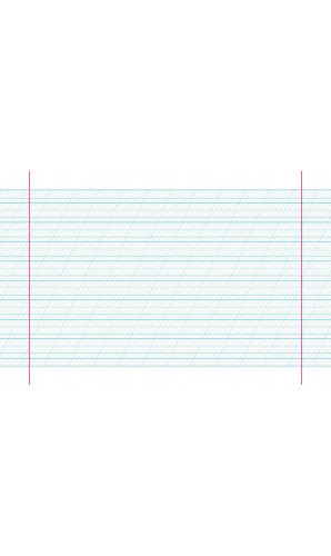 Каліграфічний зошит-шаблон (синій)