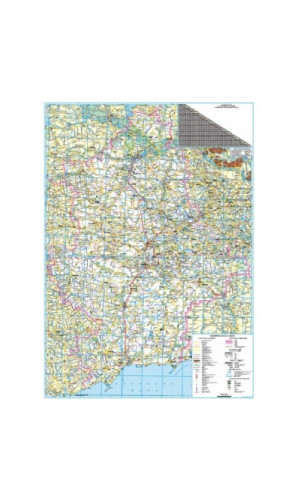 Карта автошляхів. Донецька область  (1:250 000)